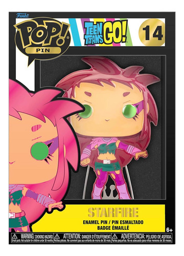 ¡funko Pop! Tamaño Pin Dc: Jóvenes Titanes - Starfire