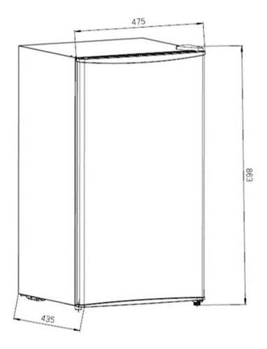 Frigobar Teka Easy 4pies Cúbicos Rsr 10520 Gbk Puertacristal Color Cristal Negro