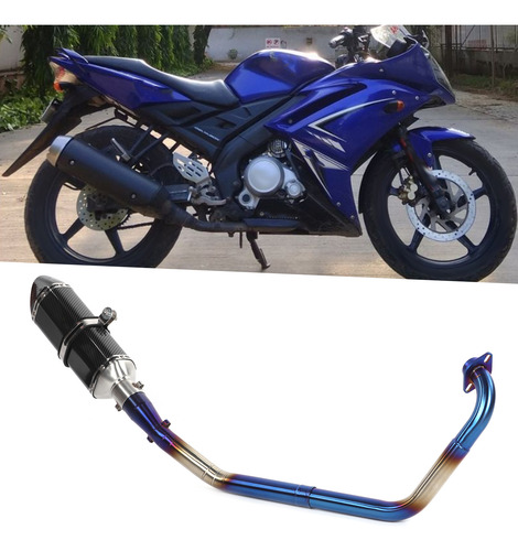Tubo De Escape De Motocicleta Con Cabezal De Sistema Complet