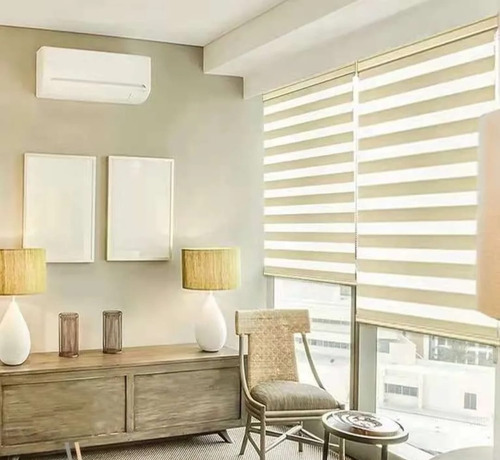 Cortinas Roller Duo Zebra Dia Y Noche 170x200 Blanco