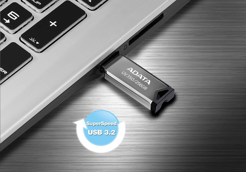 Imagen 8 de 9 de Memoria Usb Adata Uv350 256gb Usb 3.2 Gen 1 Metalizado