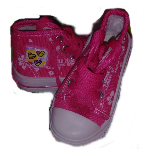 Zapatillas Botitas Nena Lila Y Fucsia.t 18 A 22. 1ros Pasos