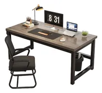 Comprar Mesa De Computadora, Mesa De Juego Para El Hogar, Escritorio De Oficina Simple, Estructura Reforzada, Sólida Y Gruesa, Largo De Mesa 100cm, Grosor 155mm, Color Madera Oscura.