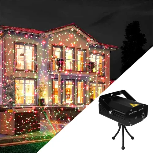 Projetor Laser Luz De Natal Bivolt Prova D'agua Controle Projetor Laser Luz De Natal Bivolt Prova D'agua Controle