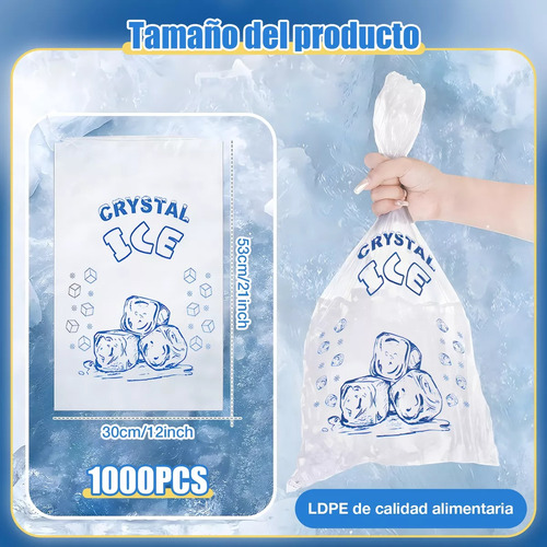 5 Kg Bolsa Para Hielo Impresa (aprox 1000 Pza) 10 Lbs Color 1 Corazones