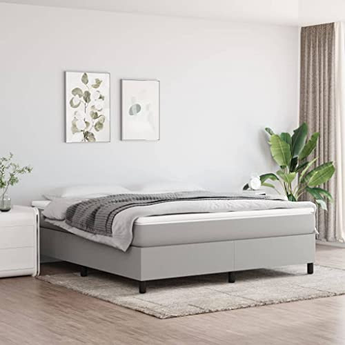 Marco Cama Box Spring Full 72 X83.9  Gris Rey California