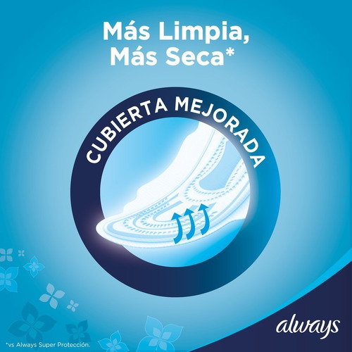 Toallitas Femeninas Always Seca Maxi Protección 16 Unidades