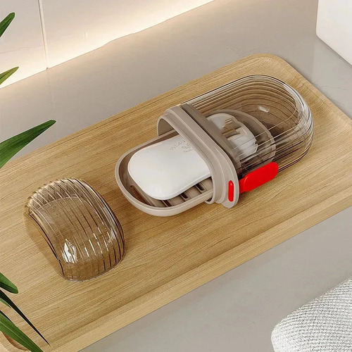 Jabonera De Viaje Para 4 Personas, Recipiente Para Jabón Con