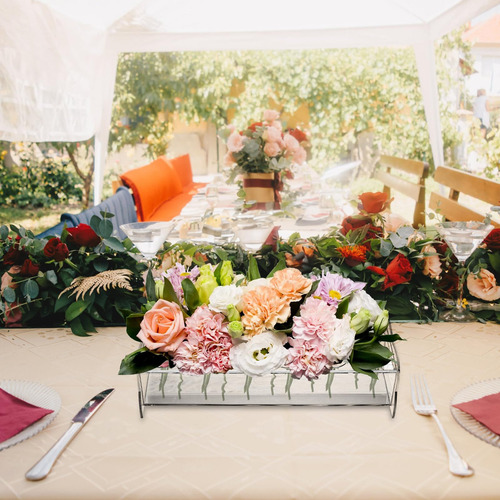 Centro De Mesa Floral Rectangular (paquete De 2)