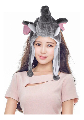 Sombrero De Felpa Con Forma De Elefante, Estilo Esquí De Inv