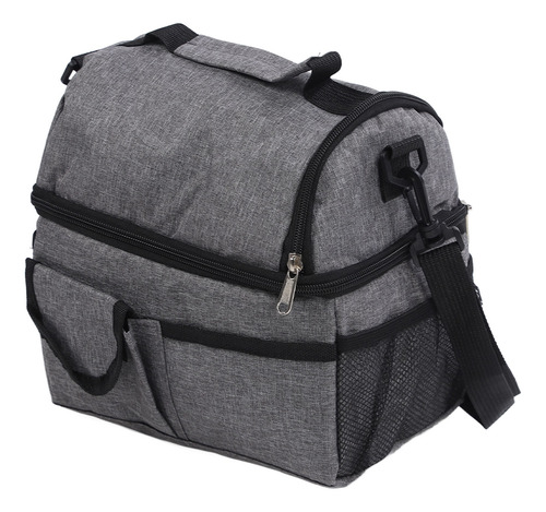 Bolsa Térmica Para Almuerzos De 2 Pisos, Gran Capacidad, Imp