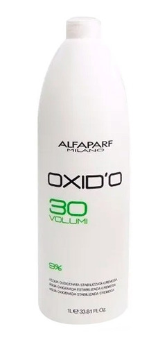 Agua Oxigenada En Crema Alfaparf 30 Vol Oxidante X 1000 Ml