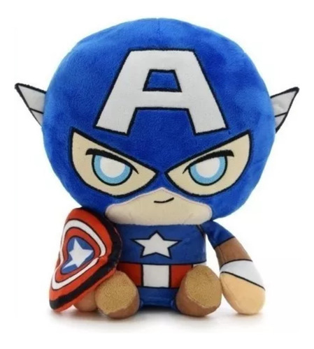Peluche Capitán América 25 Cm Con Luz -phiphi Toys-