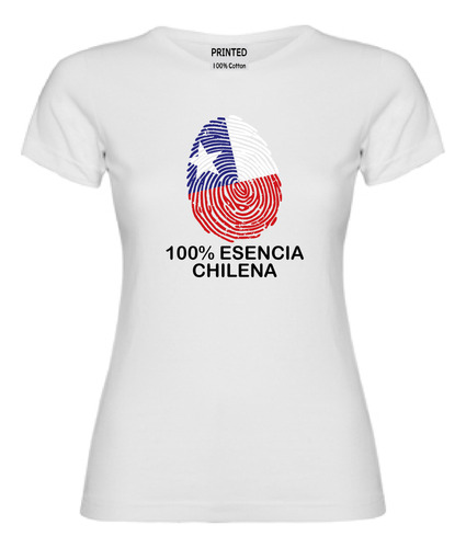 Polera Mujer Estampado Esencia Chilena