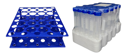 Tubo Para Centrifuga 15ml 50pzs + Gradilla G15 Y 50ml
