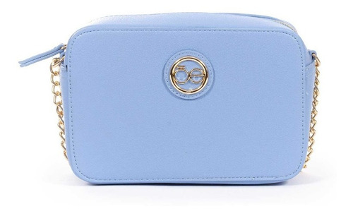 Bolsa Crossbody Para Mujer Cloe Con Asa Aplicación De Cadena Color Azul