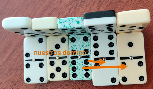 Juego Domino Jumbo Piedra Grande Grueso Equipo De Beisbol