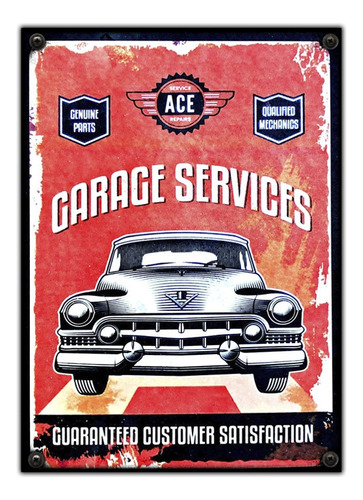 #961 - Cuadro Decorativo - Auto Garage Coche Poster No Chapa