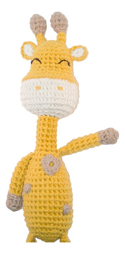 Jirafa Amigurumi Muñeco De Apego Tejido A Crochet