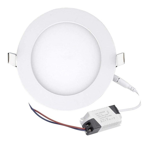 Lampara Led 6w Empotrable Luz Calida Circular 3000k