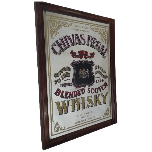 Espejo Bar Chivas Regal Whisky Bonita Pieza Decorativa