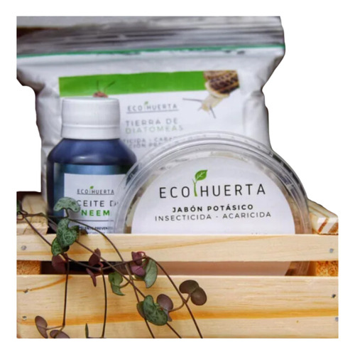 Ecokit: Jabón Potásico + Aceite Neem + Tierra De Diatomeas