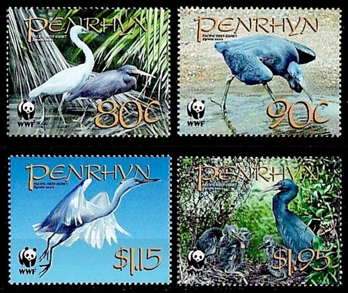 Fauna - Wwf - Garceta Costera - Penrhyn - Serie Mint