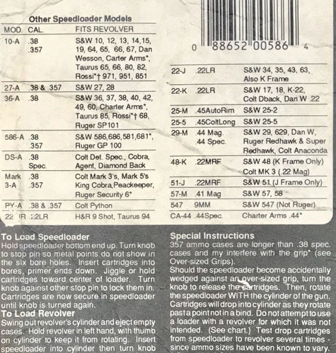 Imagen 3 de 6 de Cargador Hks Revolver Speedloader Original - Usa