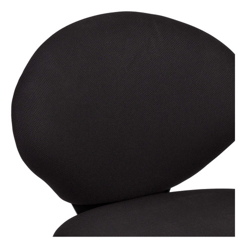 Silla De Piso Giratoria Acolchada 360 Grados Color Negro Color Material Del Tapizado