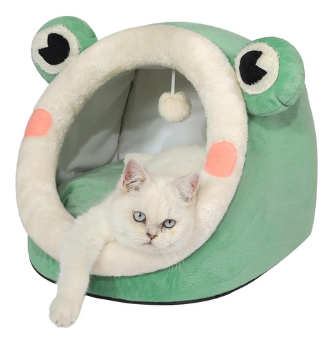 Cama Para Mascotas IglĂș De Terciopelo Para Gatos Y Perros