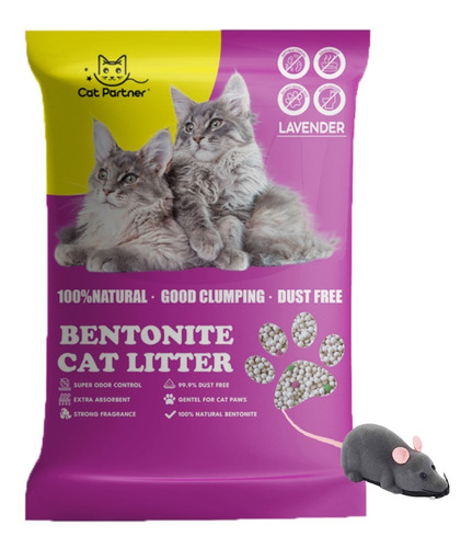 Arena Aglomerante Gato Cat Partner Lavanda 20 Kg Con Regalo