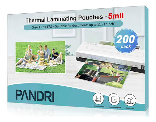 Pandri - Hojas De Laminacion, Paquete De 200 Bolsas De Lamin