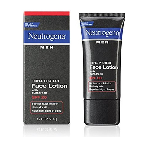 Neutrogena Hombres Triple Proteger La Cara Loción Con Filtro