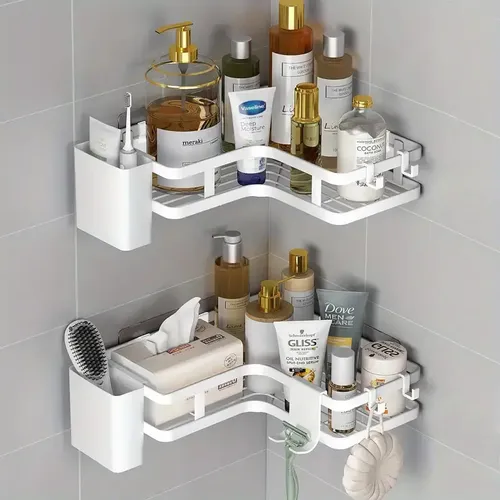Estante Esquinero Acero Inoxidable Baño Y Cocina