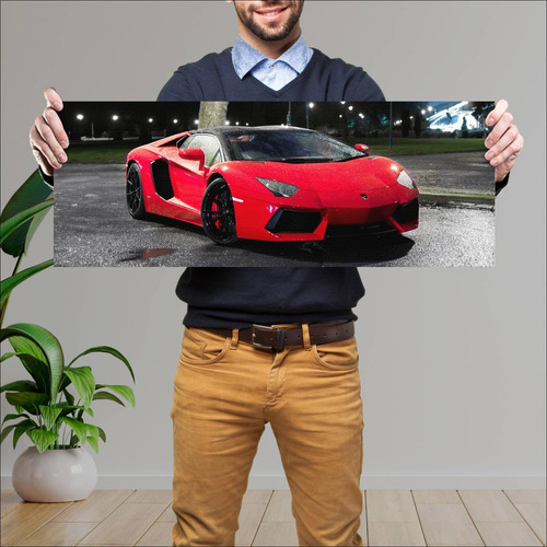 Cuadro 30x80cm Auto 2011 Lamborghini Aventador L 236