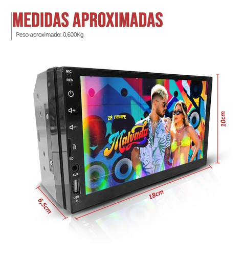 Kit Central Multimidia Mp5 / Mp8 Amarok + Moldura + Espelhamento Android E Ios