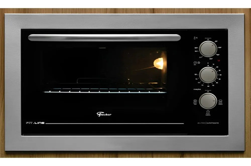 Kit Micro-ondas Embutir E Forno Elétrico Fischer Inox 127v