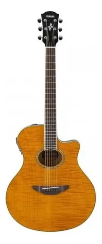 Guitare électro-acoustique YAMAHA APX600FM - Table érable Flammé, Caisse Fine, Préampli System65, Accordeur Intégré - Finition Amber