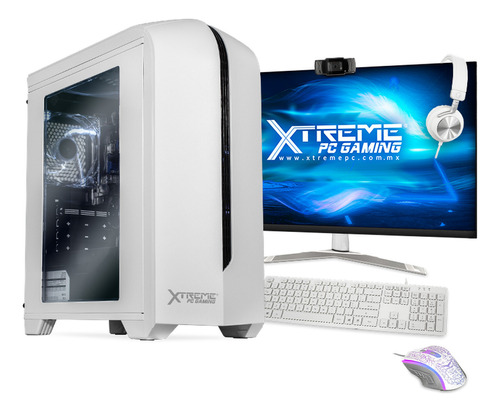Xtreme PC Intel Core I5 10400 8GB SSD 240GB Monitor 23.8 Camara Web WIFI White
