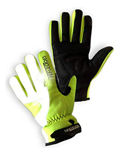 Guantes Fluorescente Reflectante De Invierno - Ciclismo Corr