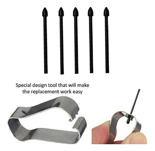 2x 5x S-pen Nibs Replacement Com Fixação Frame Stylus Tips