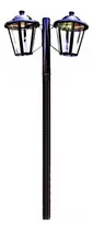 Comprar Farola De Exterior Economica Con Columna 2,3mts 1032 Fabrica Estructura Negro Pantalla Negro
