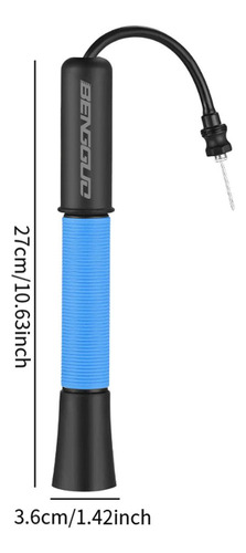 Bomba De Bola Bomba De Ar Manual Conveniente Preto E Azul