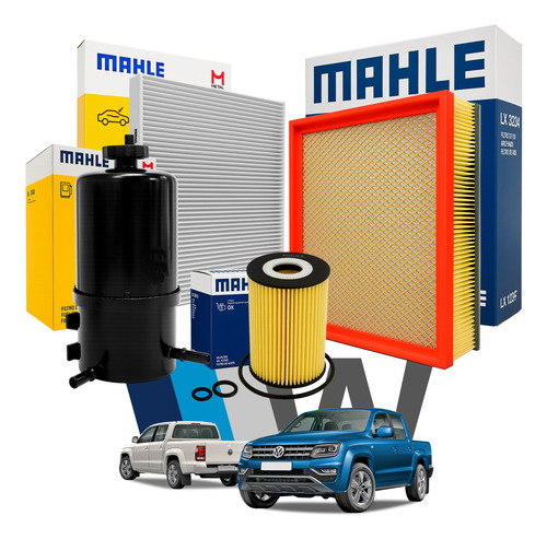 Kit Mantencion Filtros Vw Amarok 2.0 Tdi Mahle 2010 - 2015