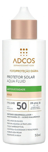 341-adcos Aqua Fluid Fps 50 Beige 50ml Vl-2025