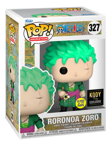 Roronoa Zoro Funko Pop 327 / One Piece Exclusivo Gitd Kody 