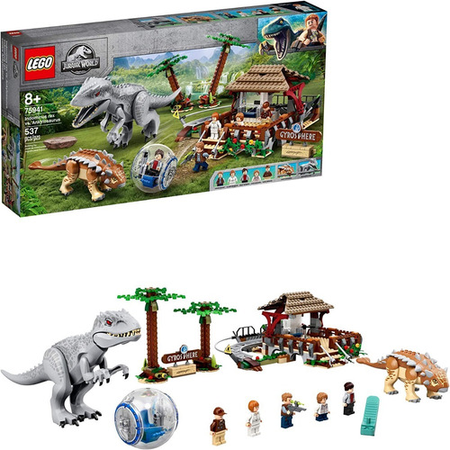 Lego Jurassic World 75941 Rex Vs Ankylosaurus 537 Pzs Dino