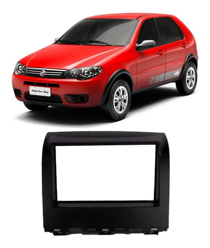 Moldura Painel Fiat Palio Fire Way 14 15 16 17 18 19 2din Cd