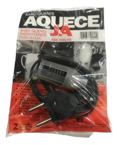 Aquecedor Água Ebulidor Mergulhão Rabo Quente 220v