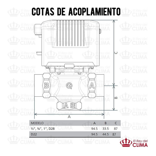 Imagen 3 de 10 de Válvula De Zona Motorizada Orkli De 3 Vías De 1